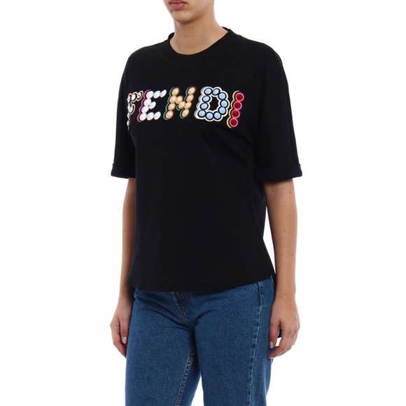 SOLD Authentic Fendi Studded Logo T Shirt - Picture 3 of 7